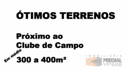 Terreno Próximo Hospital - Clube de Campo. Terrenos de 311 a 481m² . Possibilidade de Junção de 1 a 4 lotes Totalizando 1.500m²