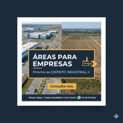 Área em média de 3000m² - Distrito Industrial